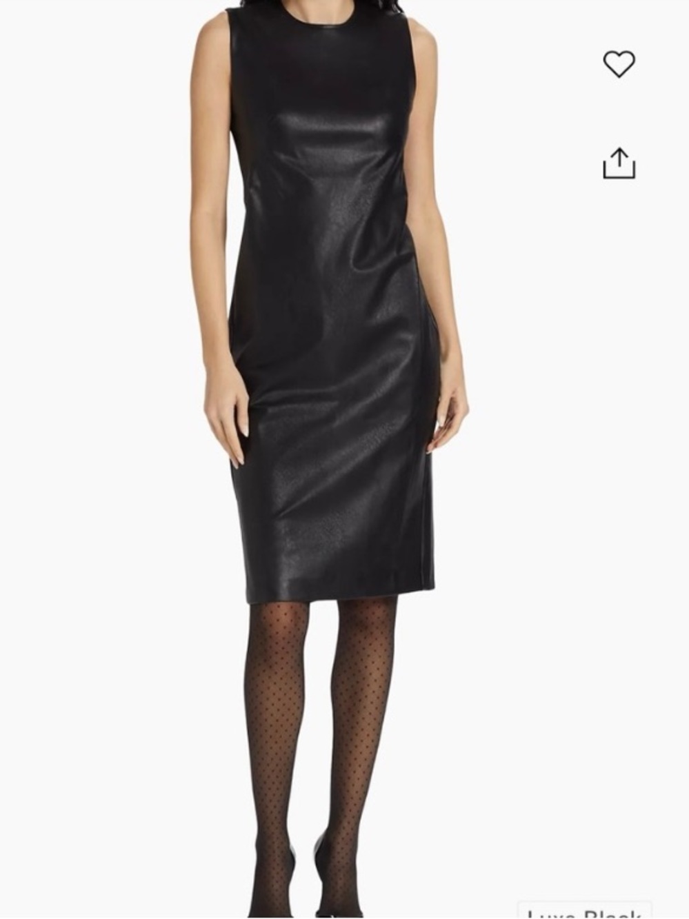 Spanx faux leather dress